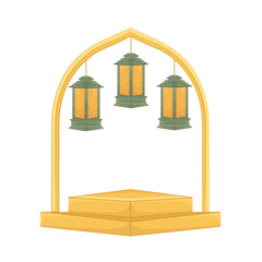 Illustration of Ramadan frame 