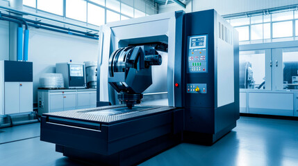 Manufacturing CNC professional drilling and milling industrial machine.