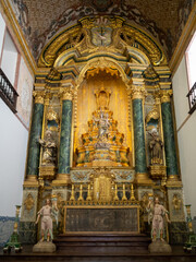 High altar of the church of São Francisco Convent, Angra do Heroismo