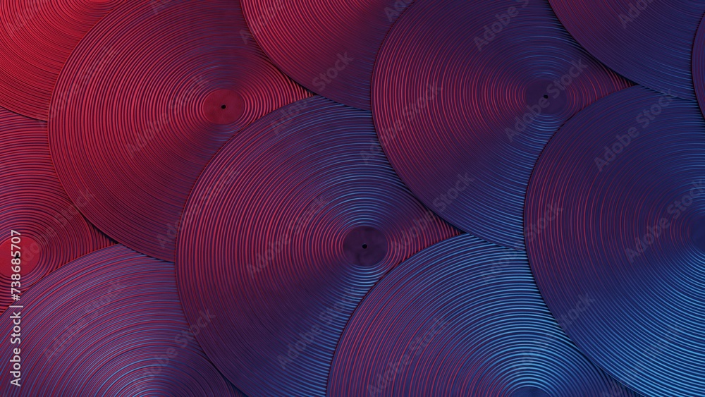 Poster this image presents a vinyl record infused with retro wave aesthetics, blending classic analog music