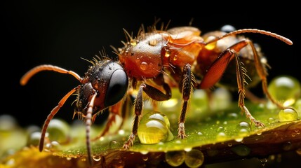amazing ants carry fruit heavier than their bodie UHD WALLPAPER