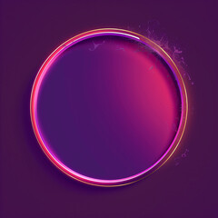 A bold purple circle contrasting against a striking red background.