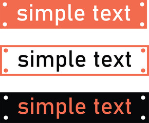 Retro Simple frame, Quote box, banner. Frames collection lined and colored version. Vector illustration