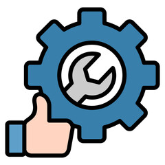 Reliable Service Icon Element For Design