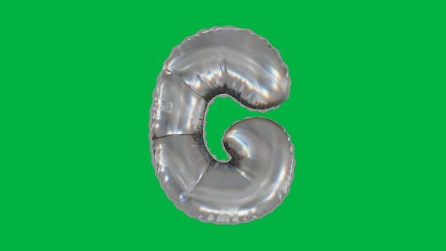 3D Balloon Letter G 4K animation in Diamond Glass Texture