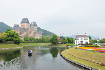 Landscape of the Huis Ten Bosch in Sasebo, Nagasaki, Japan.