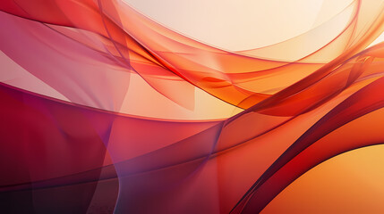 Abstract Warm-Colored Curves and Waves Background