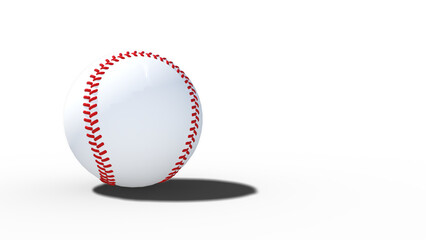 野球ボール 野球 ボール ソフトボール 影付き 透過影 半透明影 透過PNG 3D CG Rendering Images