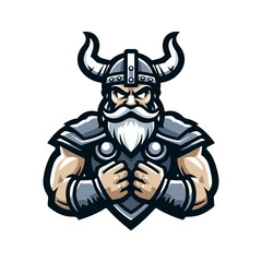 The viking mascot logo, esport logo, sport logo
