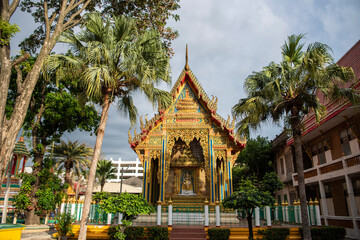 Naklejka premium THAILAND CHONBURI MUEANG WAT SUAN NATEE