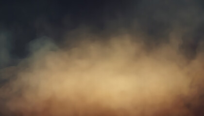 Smoky grunge background. A light accent in a dark fog. Abstract background. AI generated