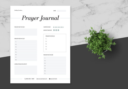 Black and White Clean Planner Journal