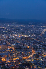 日本　北海道函館市にある函館山展望台から見える市街地の夜景
