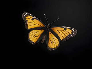butterfly isolated on black background