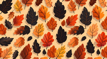 Fototapeta premium Autumn background with copy space Autumn season changes background