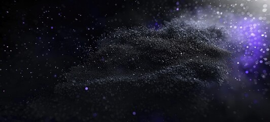 Fototapeta premium Abstract of particles in space. Futuristic background. illustration art wallpaper, banner texture