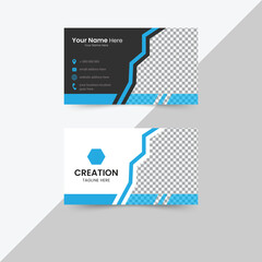 Modern Creative corporate and double-sided Business card design Vector illustration with yellow , coffee gradient color