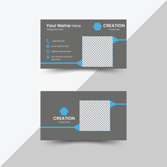 Modern Creative corporate business card template design  and double-sided  design Vector illustration 