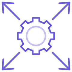 Network Scalability Icon