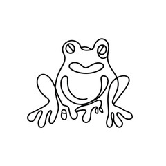 Fototapeta premium Frog doodling vector illustration 