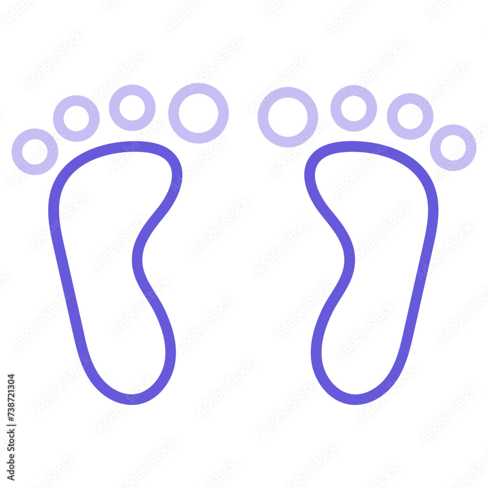 Canvas Prints footprint icon