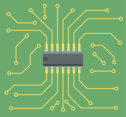Printed circuit board and integrated circuit