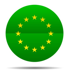 Flag European Union shape circle