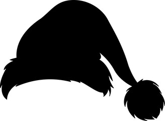 Festive santa claus hat illustration