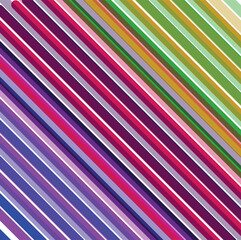 Diagonal stripes in rainbow style