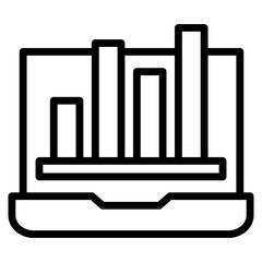 Business Laptop Icon Element For Design