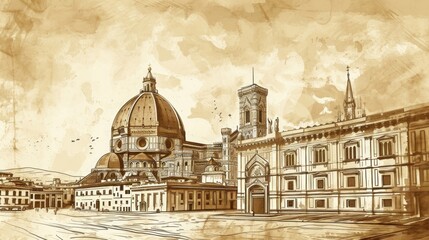 Florence and Duomo. Italy