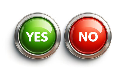 Choice at a Click - Yes or No Button Set
