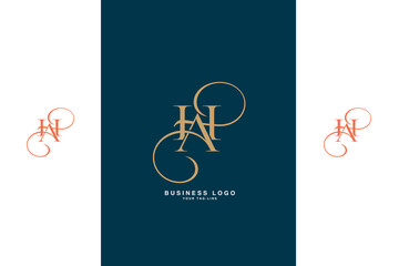 HA, AH, H, A, Abstract Letters Logo Monogram