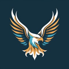 Obraz premium Heraldic eagles, falcons and hawks