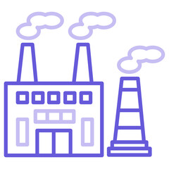 Factory Chimneys Icon