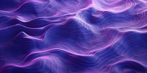 Fototapeta na wymiar Abstract topographic map with purple contour lines and trail paths. Concept Abstract Art, Topographic Map, Purple Contour Lines, Trail Paths