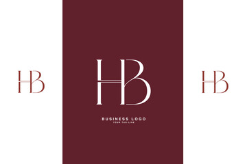 HB, BH, H, B, Abstract Letters Logo Monogram