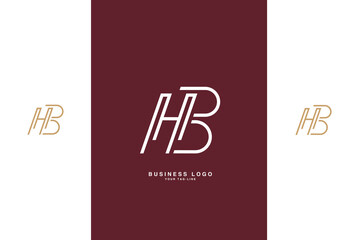 HB, BH, H, B, Abstract Letters Logo Monogram