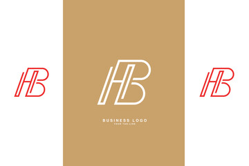 HB, BH, H, B, Abstract Letters Logo Monogram