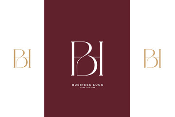 HB, BH, H, B, Abstract Letters Logo Monogram