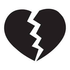 Fototapeta premium Two parts of broken heart. Valentine heart simbol. Wedding Vector heart sign. Hearts with beautiful decor. Heart vector.