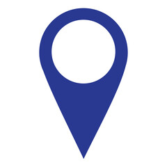 blue pin point. map address location pointer symbol