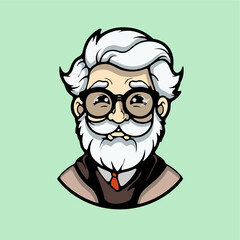 the professor icon vector illustration