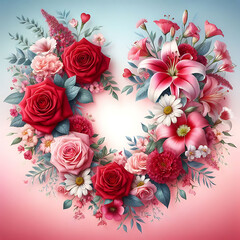 Heart shaped for Valentines day photo background