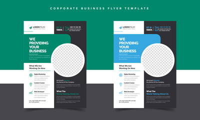 corporate flyer design template