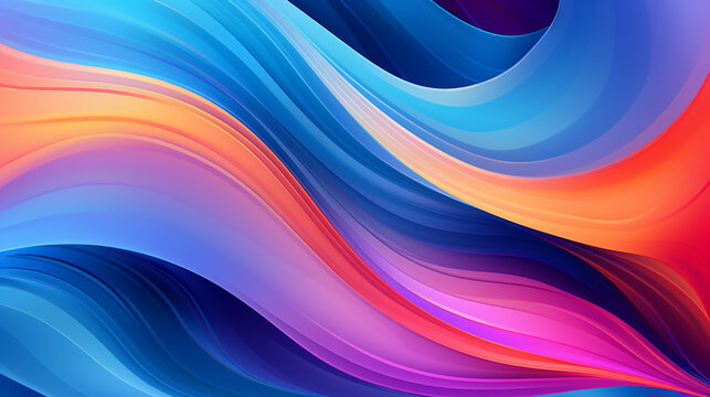 abstract colorful banner, Mordan, business, papercut background. 