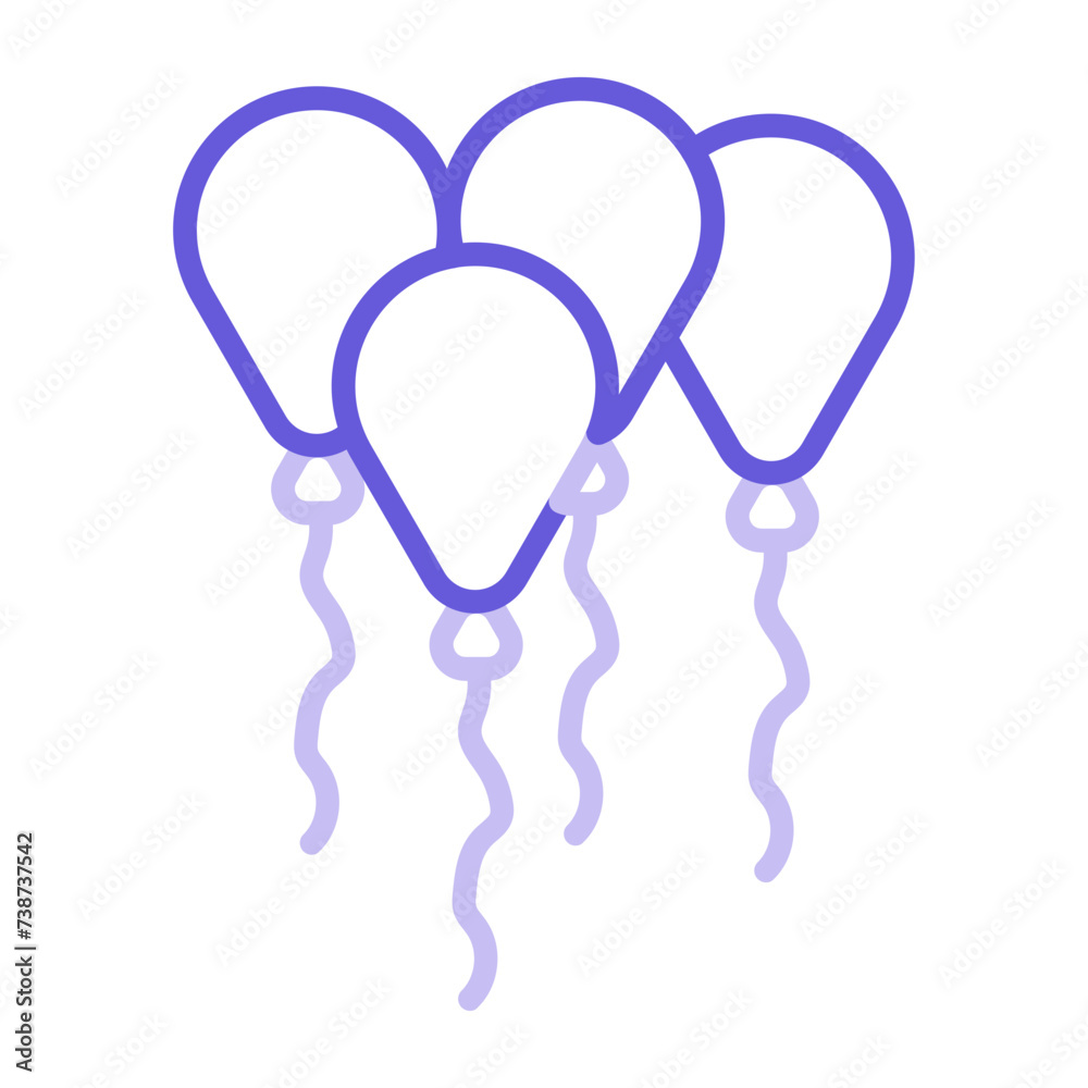 Poster ballons icon