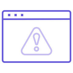 Web Warning Icon