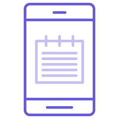 Mobile Note Icon