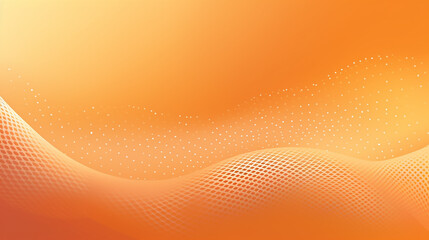 Orange halftone background. Orange abstract techno background: composition of dots and curved lines - great for background.